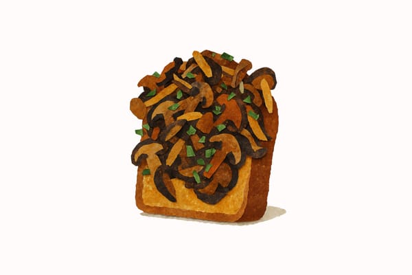 Illustration of Mushroom Toast